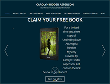 Tablet Screenshot of carolynridderaspenson.com